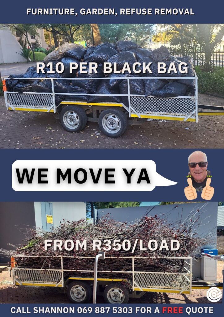 Refuse removal, garden refuse removal, furniture